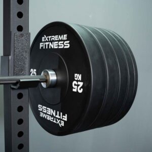 BLACK BUMPER PLATES ON BAR