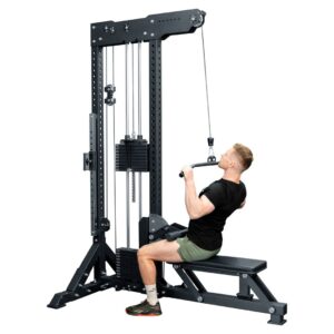 EXTREME FITNESS COMMERCIAL LAT PULLDOWN / LOW ROW MACHINE ADJUSTABLE SEAT