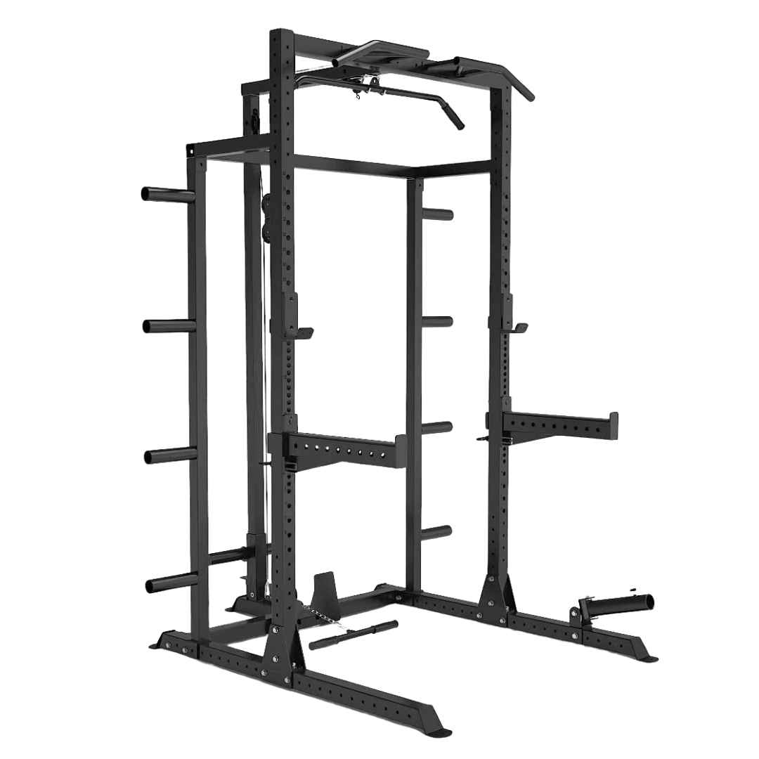 Extreme Fitness EXTREME FITNESS HALF RACK WITH PULLEY SYSTEM AND STORAGE - Extreme Fitness Model reference · choose options at retailer