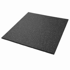 RUBBER GYM MATS PREMIUM FLOORING 1M X 1M X 20MM WHITE FLECK
