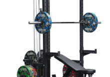 gym package with rack, bench and weights