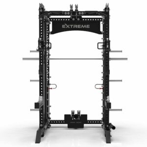 EXTREME FITNESS EX-4000 POWER RACK WITH SMITH BAR AND 120KG DUAL WEIGHT STACKS