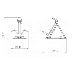EXTREME FITNESS T-BAR LINEAR ROW MACHINE