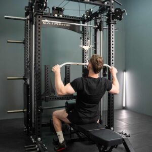 EXTREME FITNESS EX-4000 POWER RACK WITH SMITH BAR AND 120KG DUAL WEIGHT STACKS