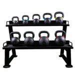 EXTREME FITNESS CAST IRON KETTLEBELL AND RACK PACKAGE