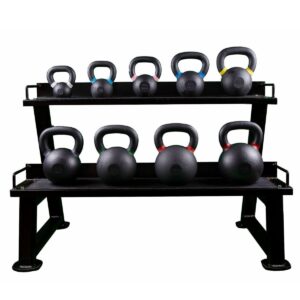 EXTREME FITNESS CAST IRON KETTLEBELL AND RACK PACKAGE