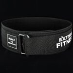 EXTREME FITNESS 4" WEIGHTLIFTING NYLON BELT BLACK