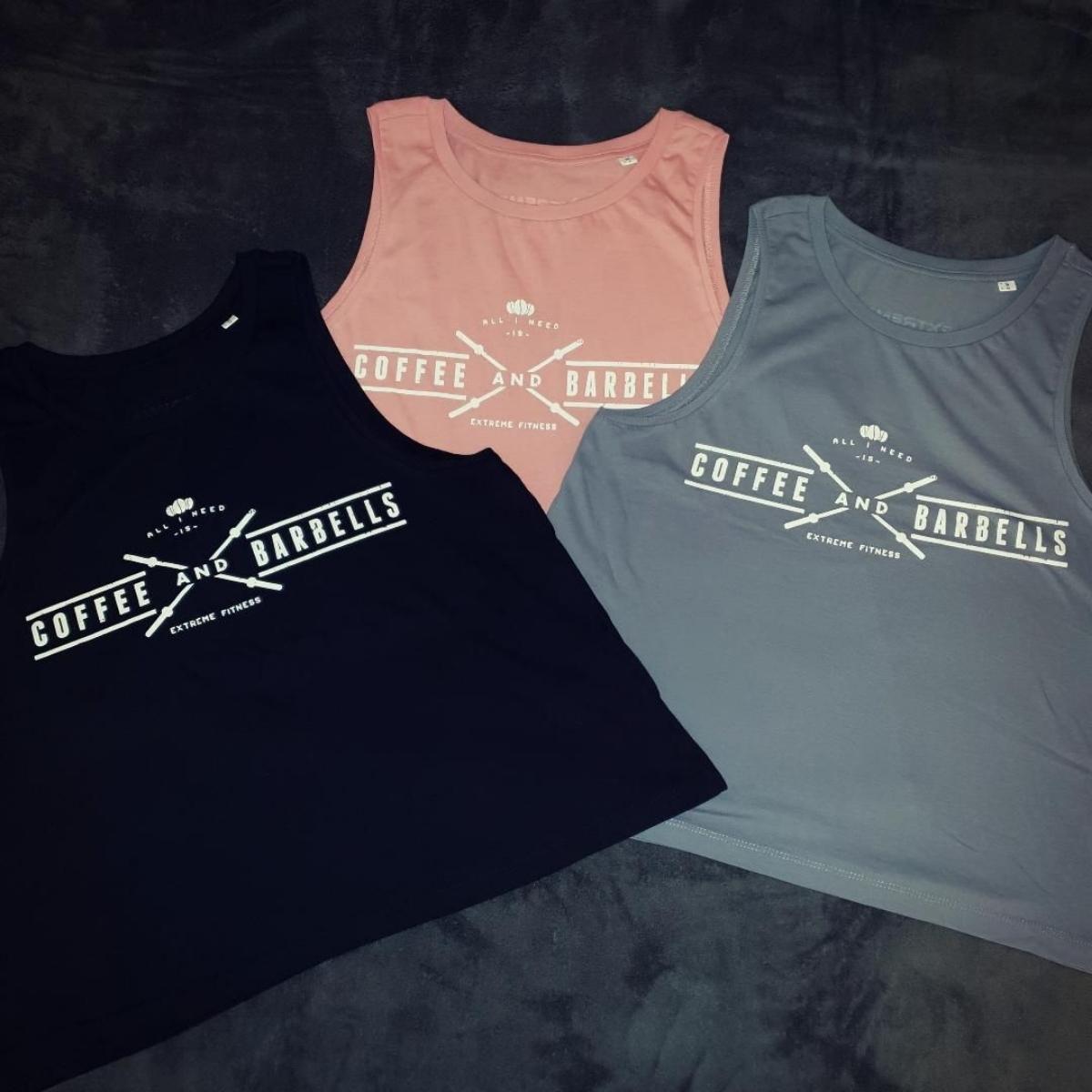 Bar Star (white Outline) - Barbells - T-Shirt