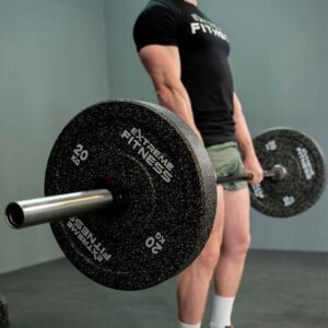 EXTREME FITNESS IMPACT RUBBER BUMPER PLATES BLACK EDITION