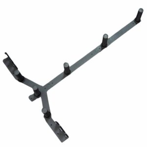 EXTREME FITNESS BUMPER WEIGHT PLATE AND BAR WALL MOUNT STORAGE