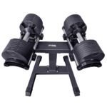 Adjustable Dumbbells 2-32kg Pair and Rack