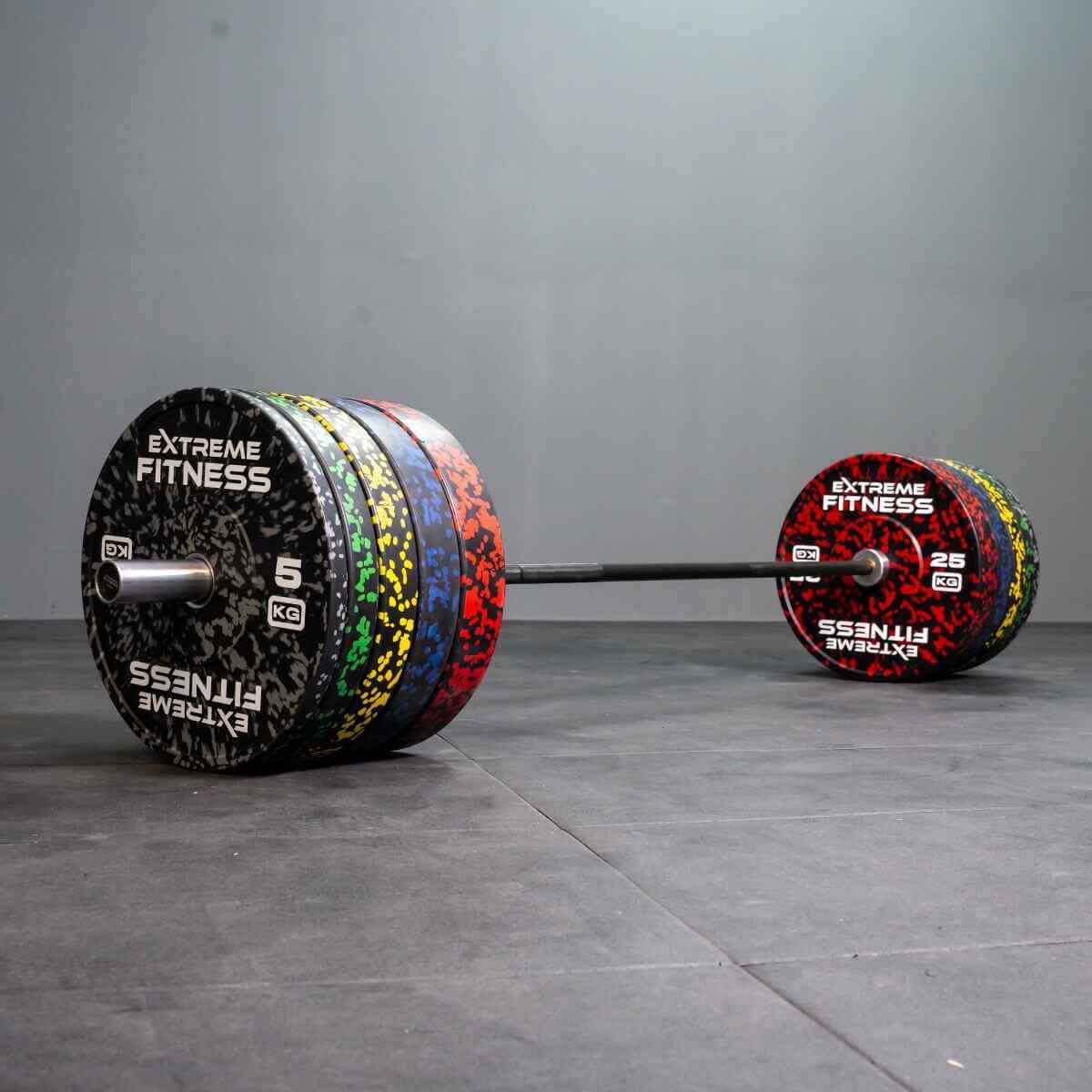 Extreme Fitness 7FT BAR AND 150KG BUMPER PLATES PACKAGE - Extreme Fitness Model reference · choose options at retailer