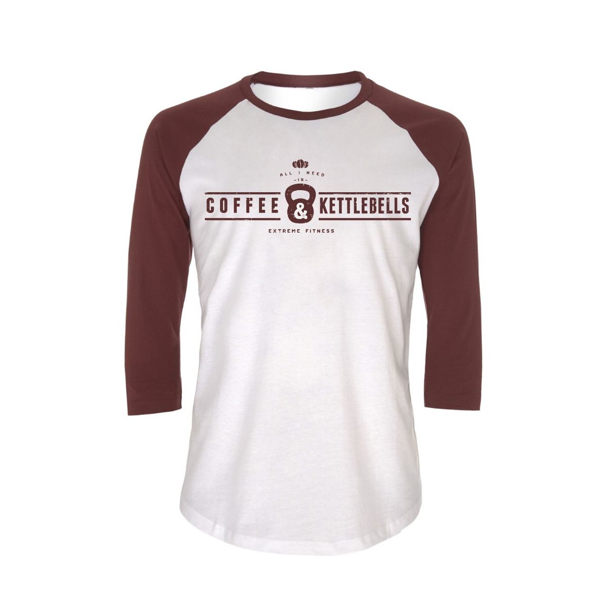 EXTREME FITNESS 'COFFEE AND KETTLEBELLS' LONG SLEEVE TSHIRT Extreme