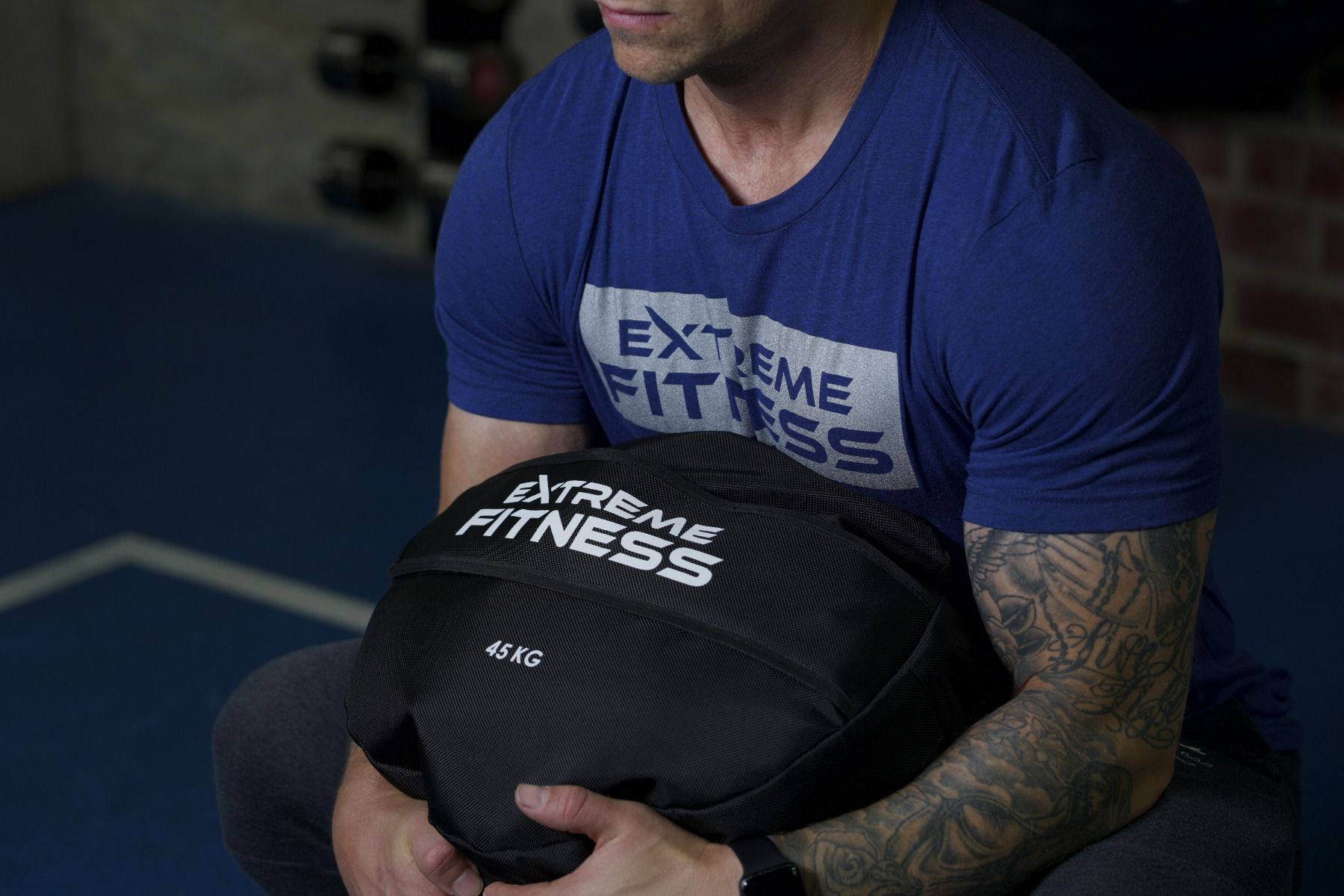 Titan Fitness Sacco Di Sabbia PRO Strongman 25-75 LB - Doppio Strato Cordura 1050D Nero - Foto 2