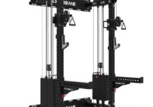 wall mounted dual cable pulley functional rack