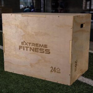 EXTREME FITNESS 3 IN 1 WOODEN PLYO BOX 30″ X 24″ X 20″
