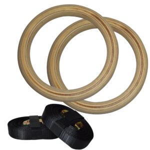 EXTREME FITNESS WOOD GYMNASTIC RINGS